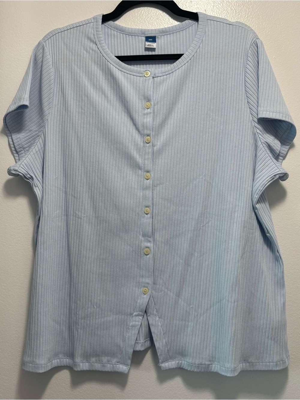 🩵Ribbed Button down Top - Picture 2 of 8